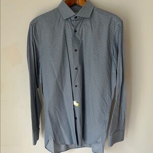 Ted Baker Men's Blue Patterned Shirt